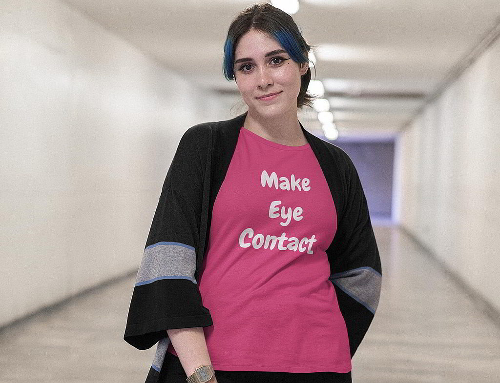 Make Eye Contact Organic T-Shirt